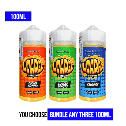 Loaded Vape Juice 100ml Pick 3 Bundle (300ml)